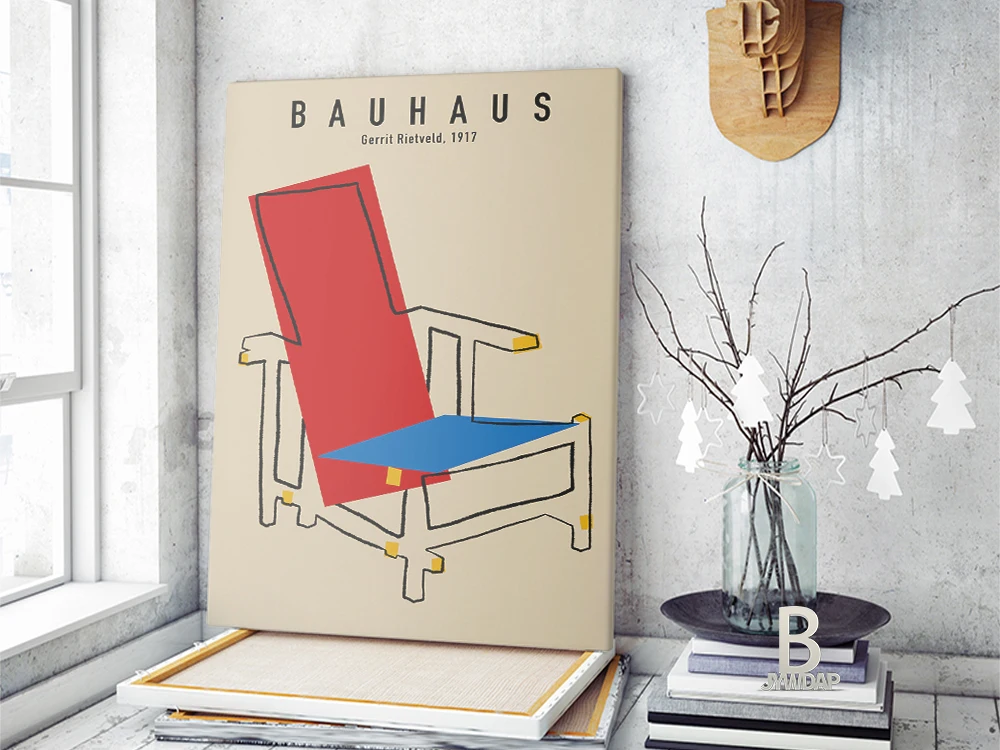 Плакаты и принты Bauhaus Aus פר 1923 Weimer Выставочный постер Настенная художественная