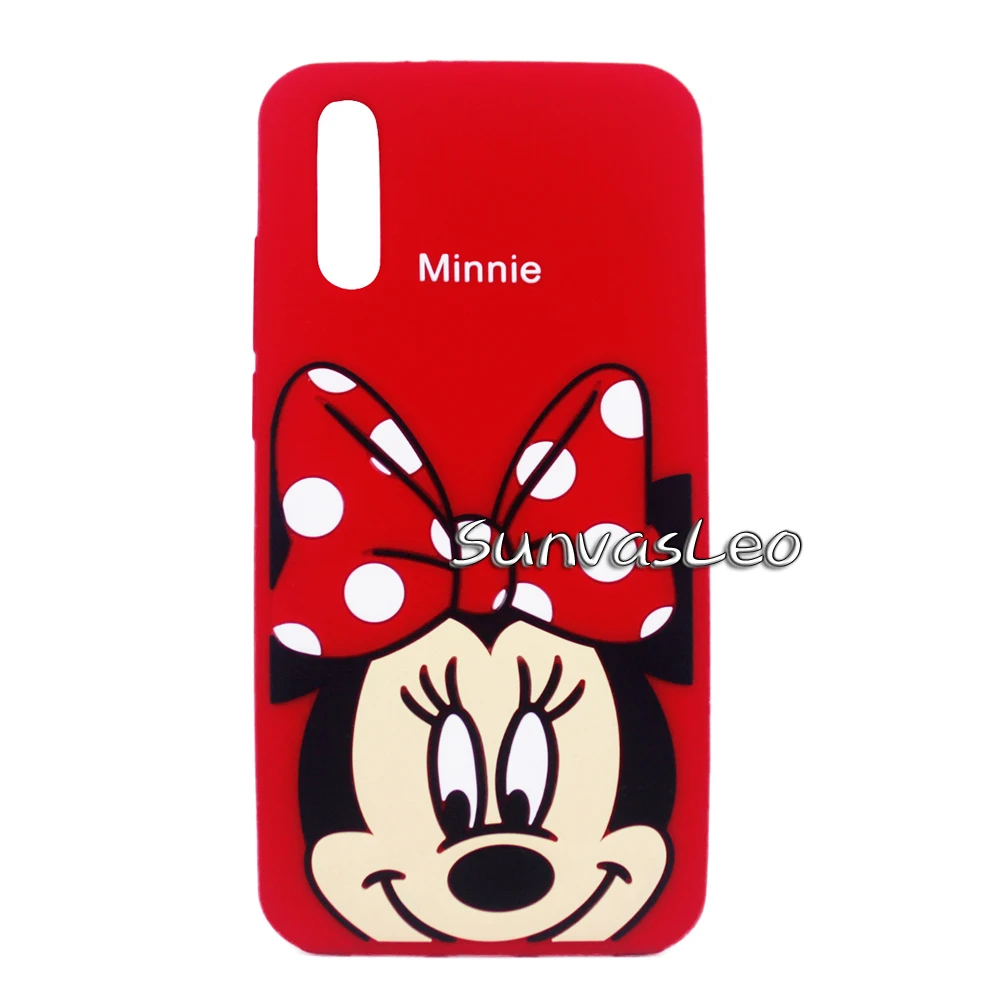 Bow Minnie Для huawei P20 Lite чехол 3D Мягкий силиконовый чехол для смартфона с единорогом из мультфильма кожаный чехол s Fundas Coque Capa протектор - Цвет: Bow Minnie