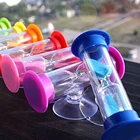 Чашечные песочные часы с присоской, часы с таймером, детский креативный подарок, украшение для дома, 3 минуты, песочные часы с таймером