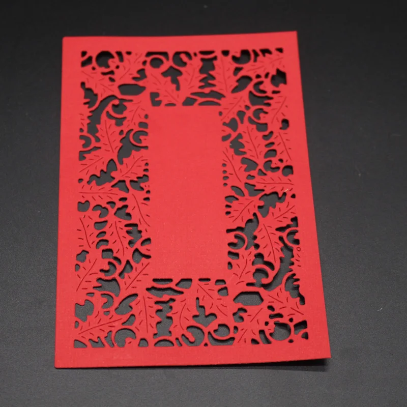 Форма для высечки листьев прямоугольная металлическая рамка штамп скрапбукинга