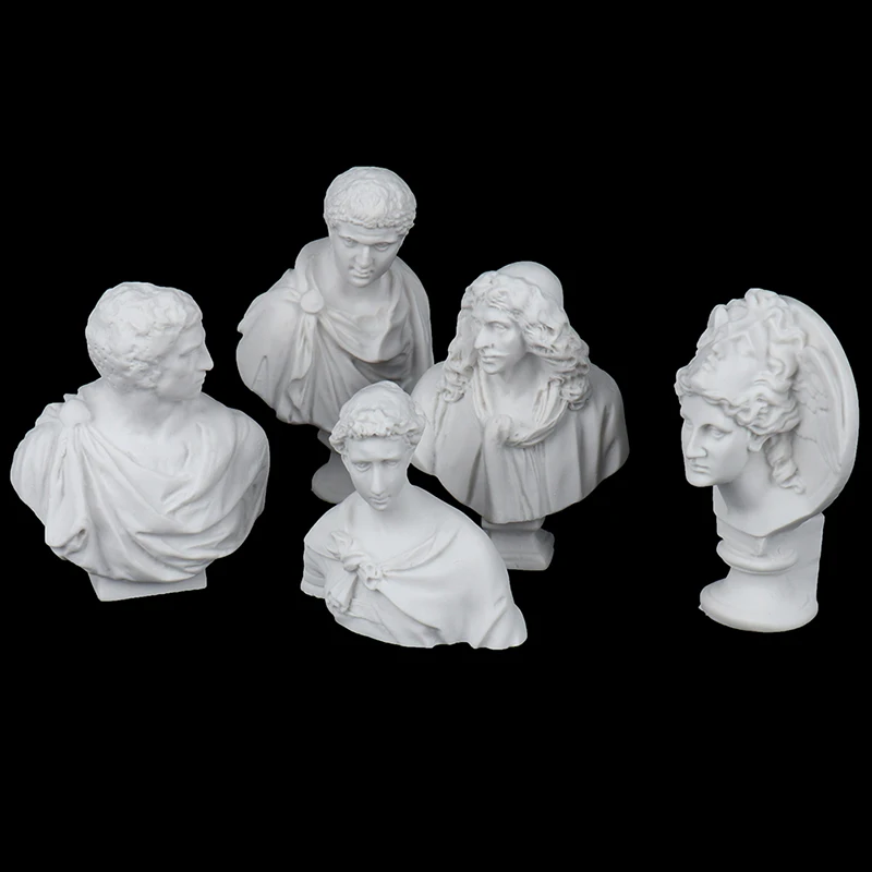 

1PC Dollhouse Miniature Resin Statue Home Decor European Figurine Sculpture Modern Art Character Model For Decoration