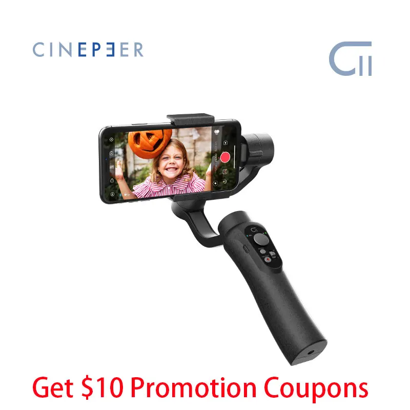 Дешевые Zhiyun CINEPEER C11 карданного подвеса для смартфона iPhone/Samsung 3 осевой Ручной