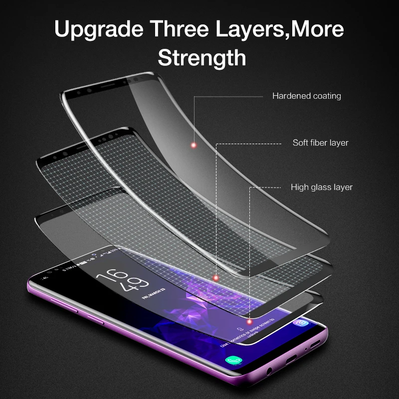 FLOVEME Защитная пленка для экрана samsung Galaxy Note 9 8 3D изогнутая ультра мягкая защитная S9