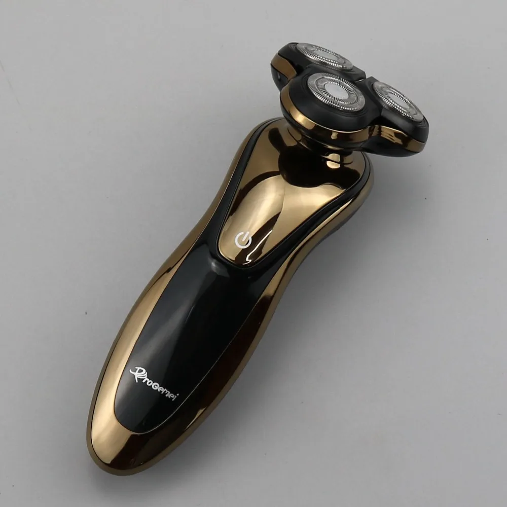 Вращающаяся профессиональная бритва перезаряжаемая моющаяся электрическая для