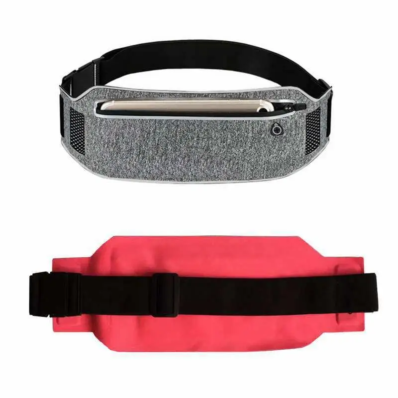 

Professional Running Waist Bag Sports Belt Pouch Mobile Phone Case Men Women Hidden Pouch Gym SportsBags Running Belt Waist Pack