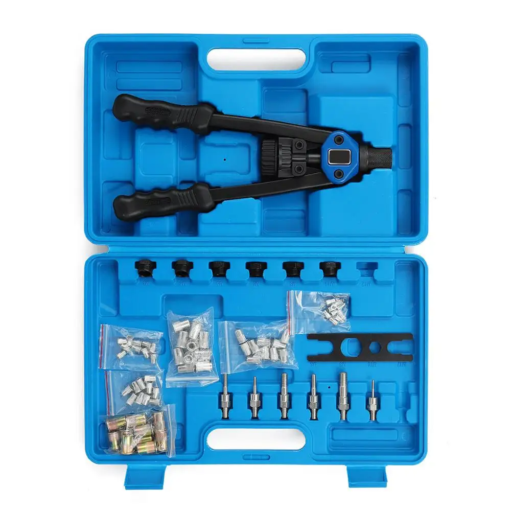 ALLSOME вытяжная Заклепка гайка пистолет тяжелая рука Inser инструмент ручной оправки