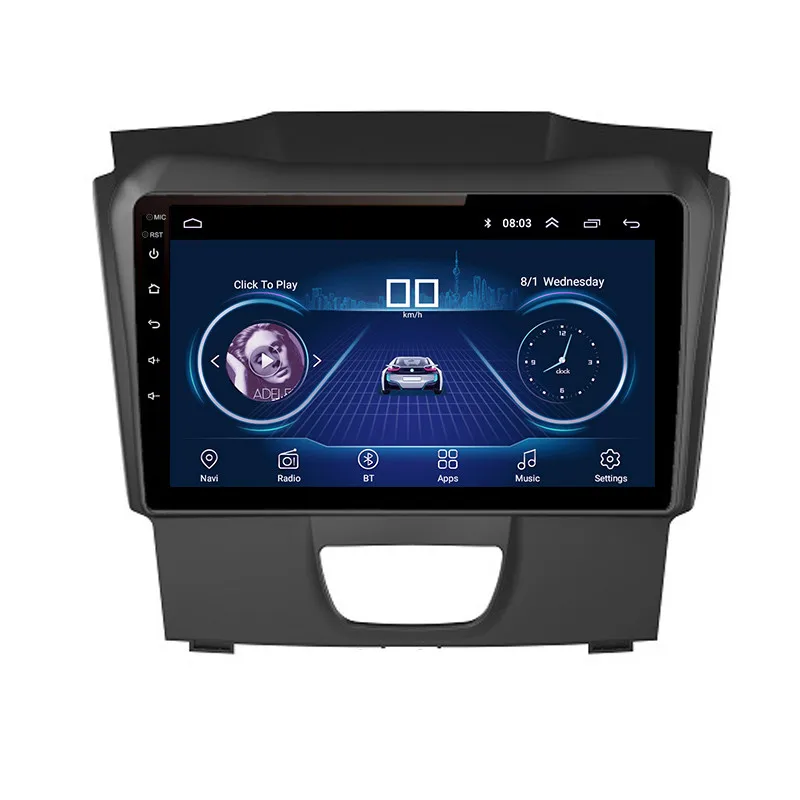 10 1 дюймовый IPS и 2.5D сенсорный экран Android 8 автомобильный DVD GPS навигатор для Isuzu D MAX