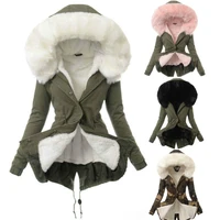zogaa fashion womens faux fur hooded coat winter warm thicken parka jacket outwear