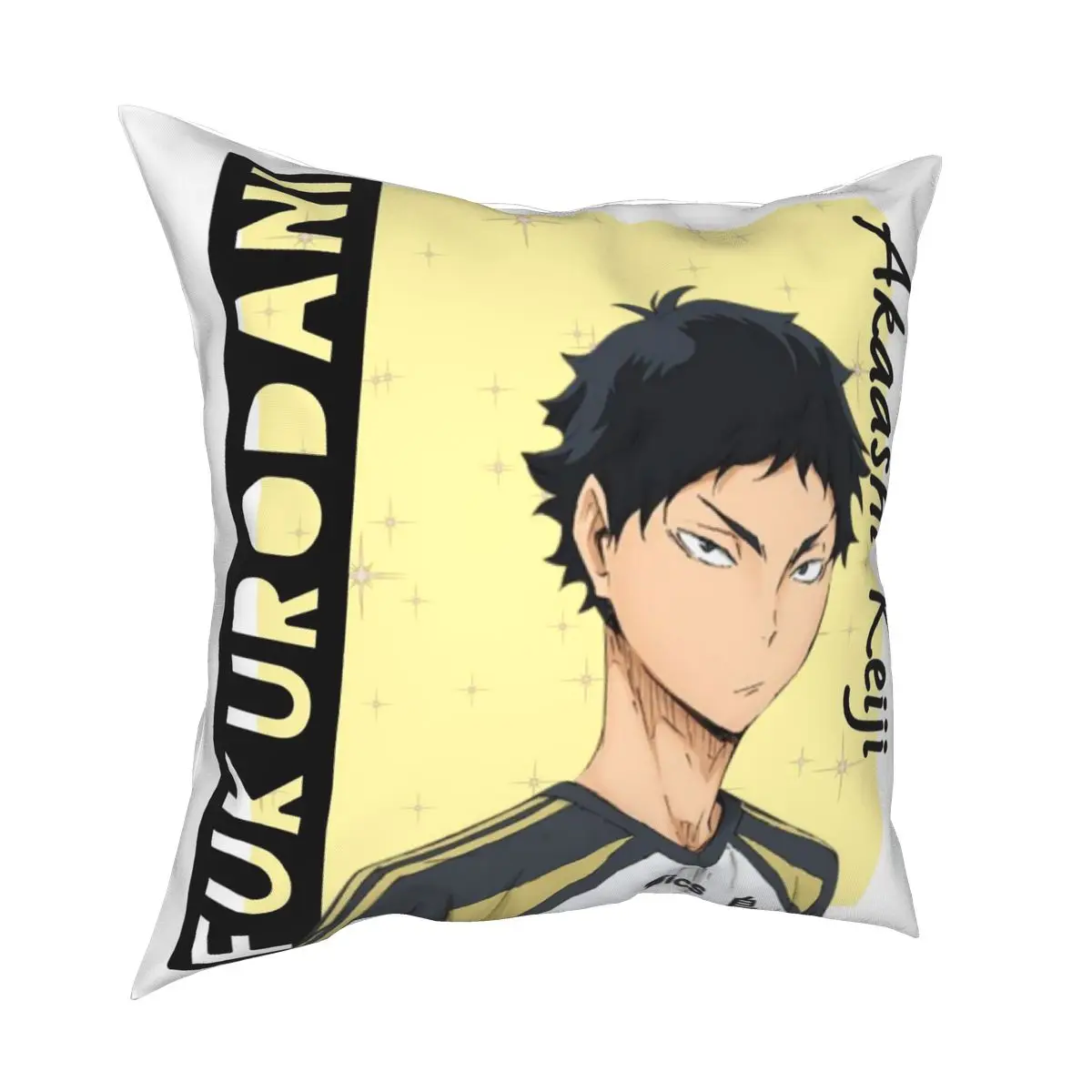 Квадратная подушка Akaashi Keiji Haikyuu чехол из полиэстера с принтом на молнии