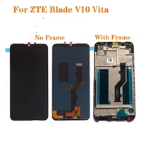 6 26 lcd display for zte blade v10 vita lcd display touch screen digitizer assembly repair replacement kit with frame