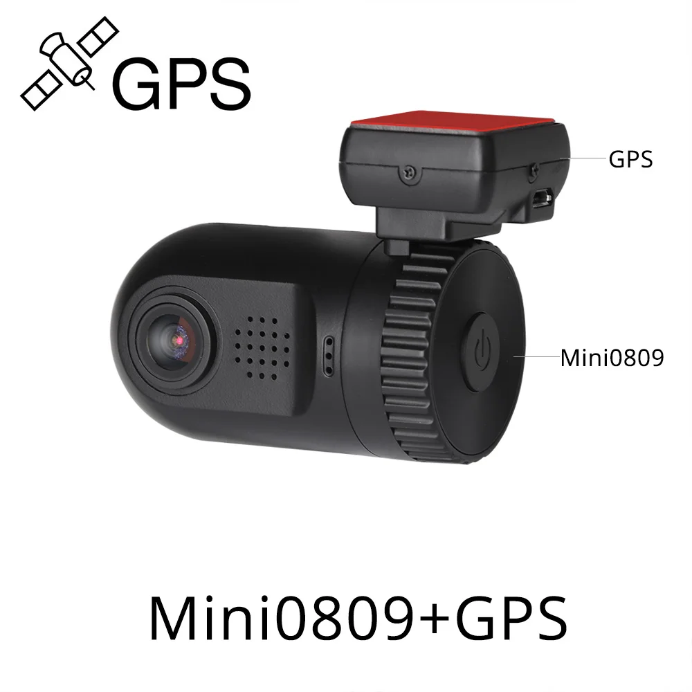Arpenkin Mini 0809 upgrade mini0805 Dash Cam Автомобильный видеорегистратор Камера Super HD 1440P рекордер детектор движения g-сенсор gps регистратор dvr - Название цвета: Include GPS