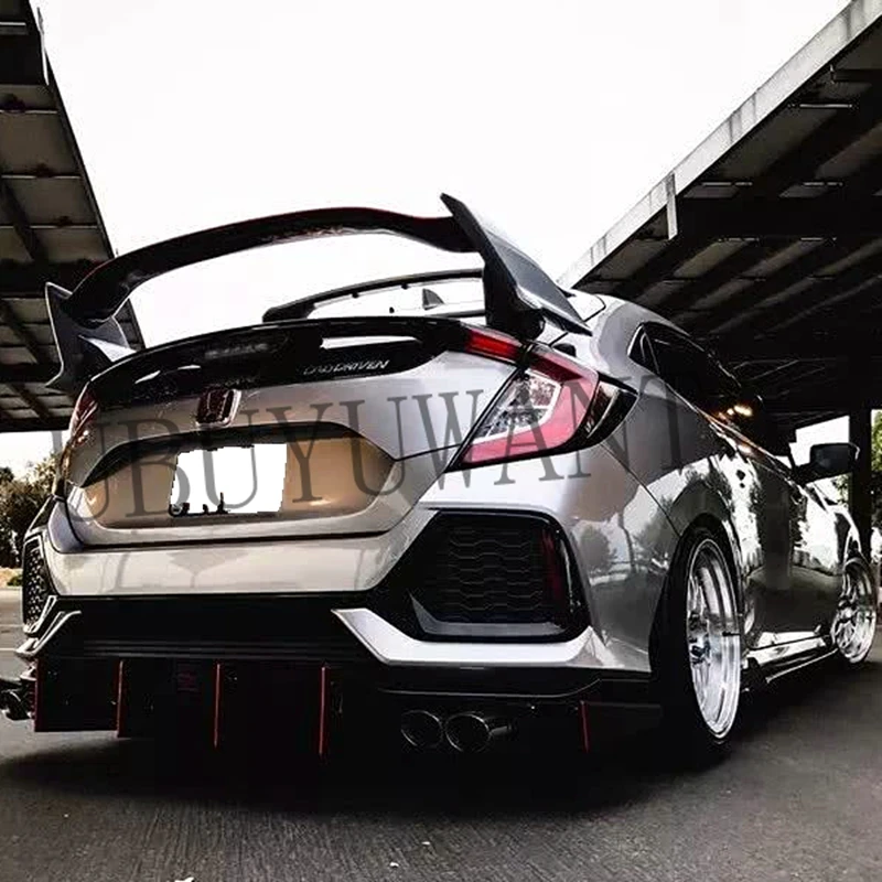 Автомобильные аксессуары для Honda CIVIC Hatchback 2016 2017 2018 Спойлер ABS пластик праймер цвет