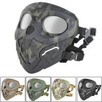 tactical military airsoft full face mask stalker paintball headgear mouth nose facial protective mask gear equipment accessories