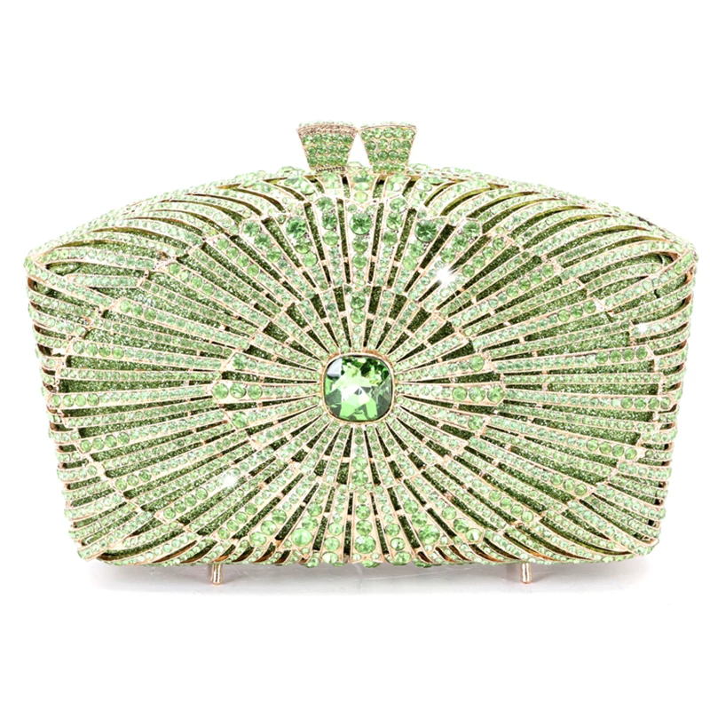 

Fuchsia/Champagne/Purple/Silver Women Evening Crystal Purse Fashion Elegant Lady Wedding Bridal Shoulder Handbags Girls Clutches