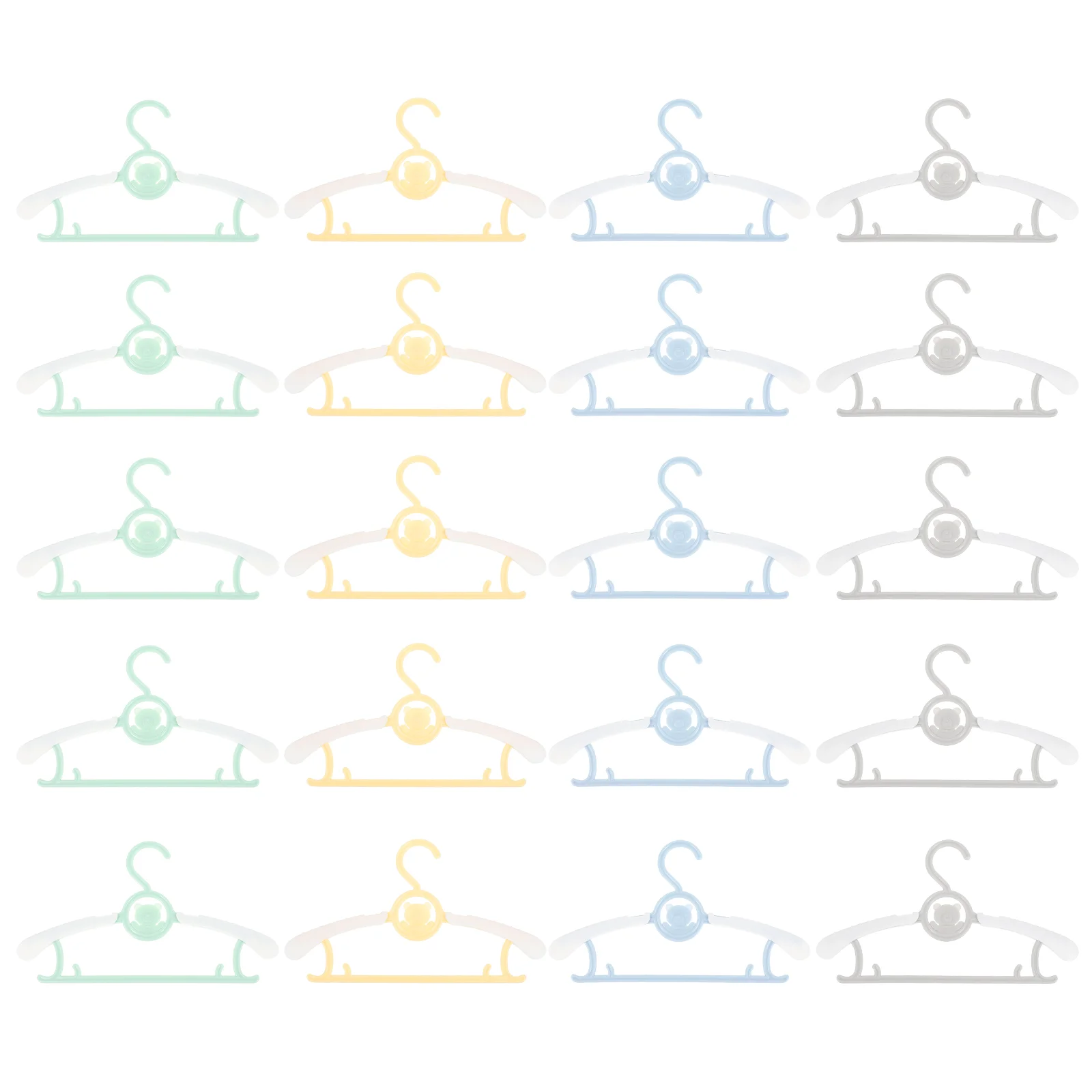 

20Pcs Home Kids Clothes Retractable Hanger Windproof Anti-drop Clothing Hanger