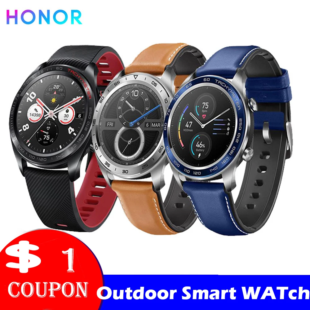 Honor Watch Magic SmartWatche мужские часы мониторинг сердечного ритма и давления сна водонепроницаемые NFC носимые устройства(Magic