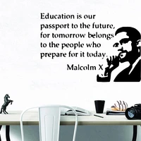 black stickers education is passport environmental protection vinyl stickers for childrens room wall decals muursticker