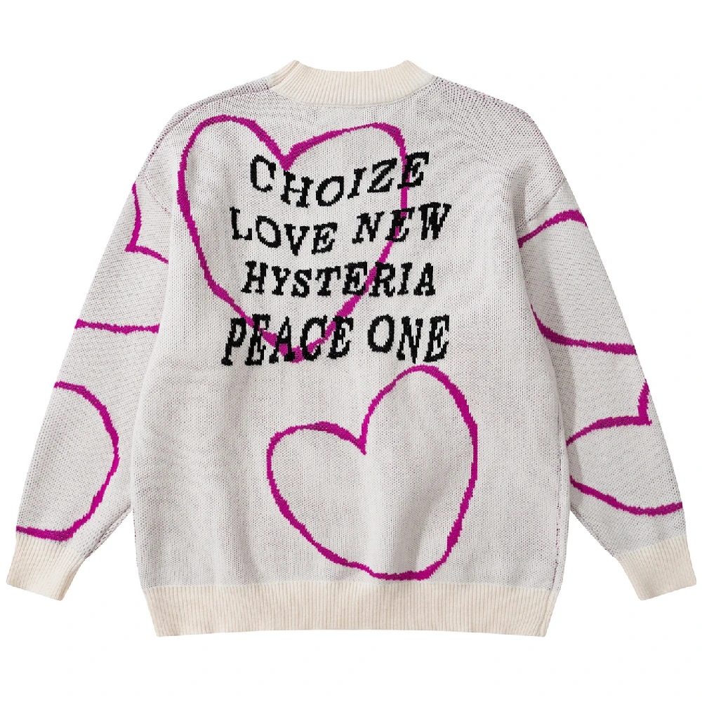 Мужской трикотажный свитер в стиле хип-хоп | Мужская одежда