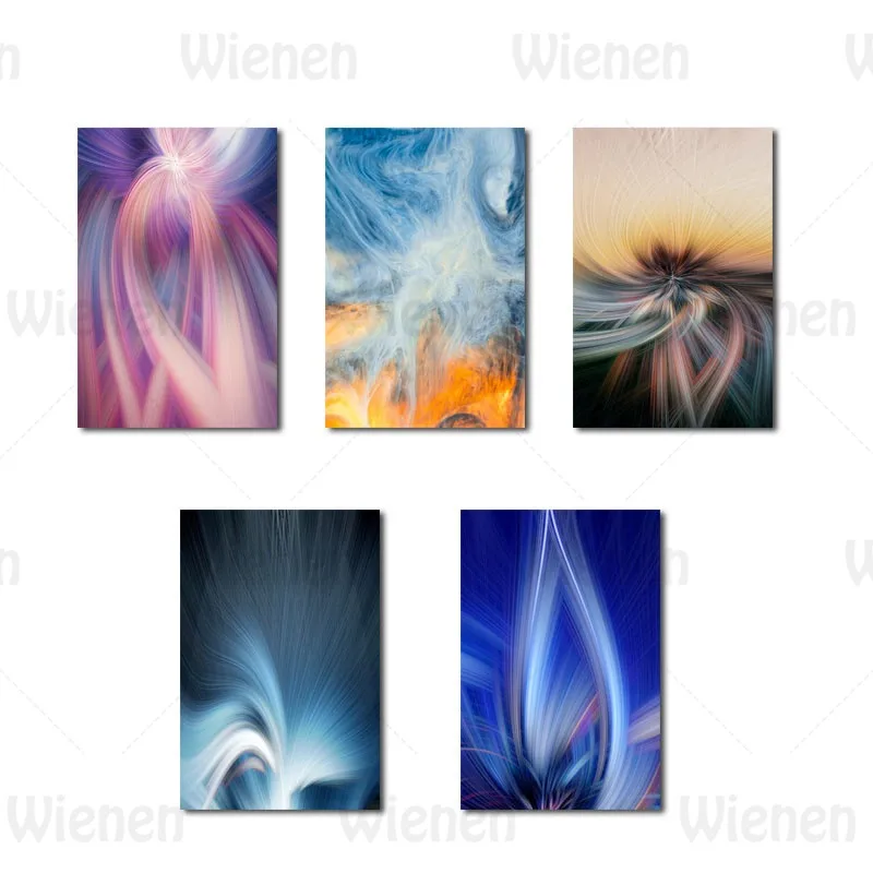 

Abstract Streamer Color Printing Oil Painting Living Room Bedroom Wall Decoration Painting Frameless Canvas Print Modern Poster