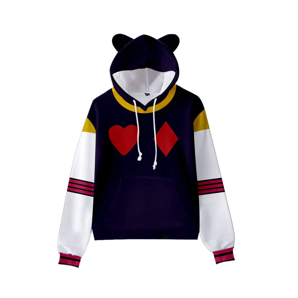 

2 to 14 Years Old kids 3D cat ears hoodies high quality children sweatshirts fashion print long sleeve coat cotton hoody pocket