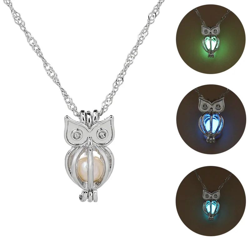 Женское Ожерелье в форме фонаря светящееся темноте подвесной светильник