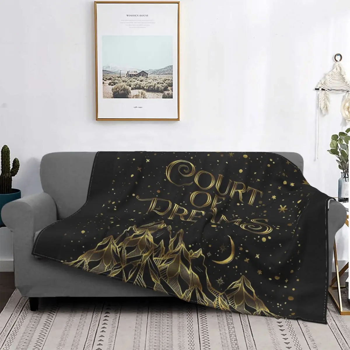 

Court Of Dreams Acomaf Blanket Bedspread Bed Plaid Muslin Anime Plush Sofa Blankets Bedding And Covers