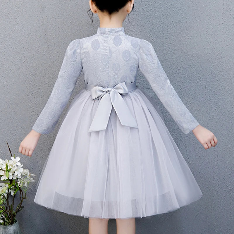 Kids Princess Dress Peacock Embroidery Cheongsam Dresses Chinese New Year Christmas Festival Costumes Elegant Tulle 3-12T | Детская