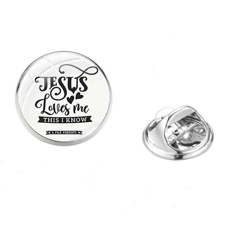 SIAN Christians Faith I LOVE JESUS Creative Brooch Pins High Quality Stainless Steel Female Men Bag Badges Clothing Accessories | Украшения