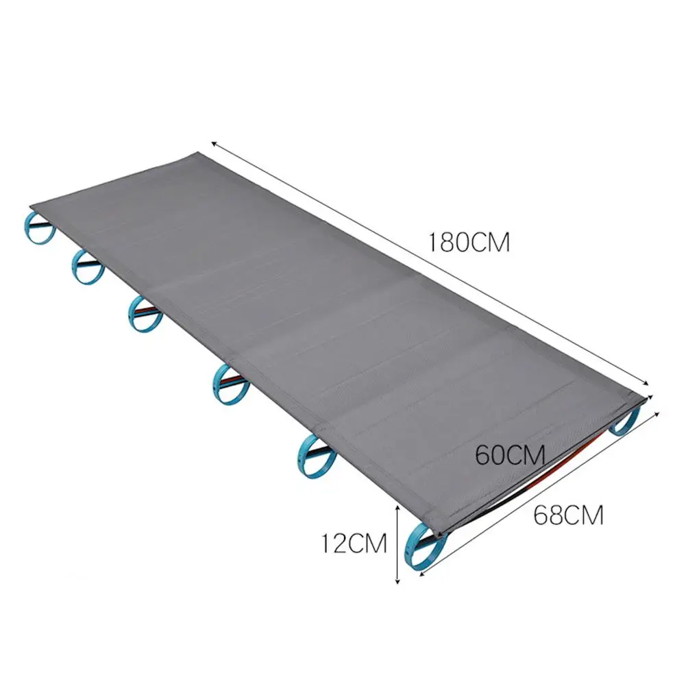 

Portable Outdoor Beach Camping Hiking Fishing Simple Aluminum Alloy Simple Rest Folding Bed Camping Mat Traveling Equipment