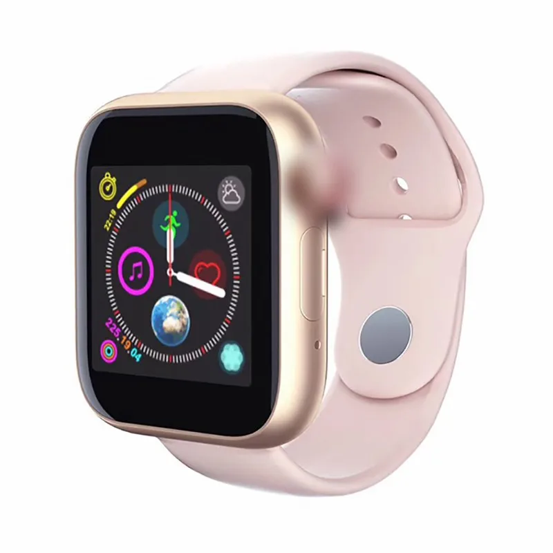 Z6 2G SIM TF Cartão de Áudio e Vídeo Player Relógio de Sono Crianças Crianças Freqüência Cardíaca BP Saúde Rastreador Android inteligente relógio para homens - Color: pink gold