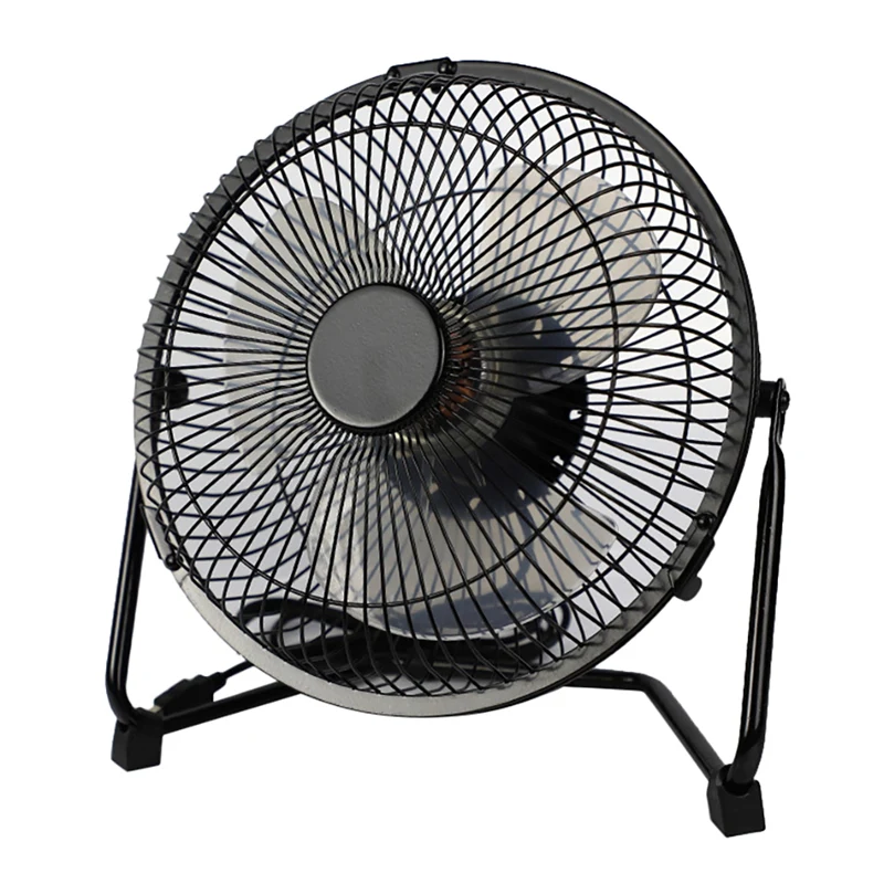 

8-Inch USB Desktop Fan Mini Portable USB Power Supply 360 Degree Rotating Two-Speed Wind Speed Control Personal Cooling