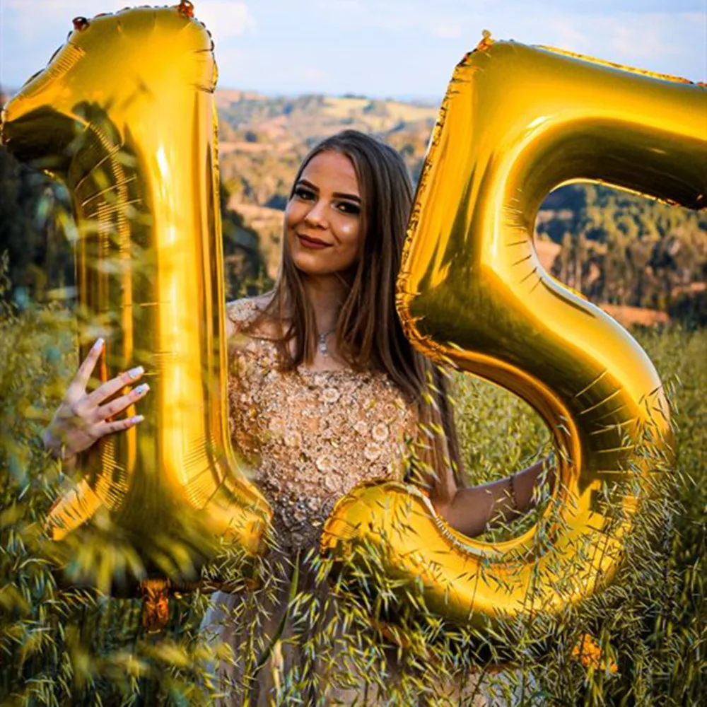 Шар Из Фольги в виде цифр 40 дюймов 2 шт.|Воздушные шары и аксессуары| |