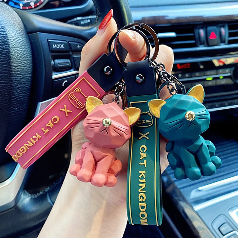 Брелок для ключей с мультипликационным животным модный брелок пар аксессуар