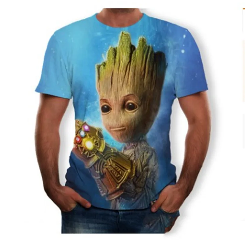 Летняя новая 3D Футболка Мужская Уличная Досуг печатная черная с коротким рукавом