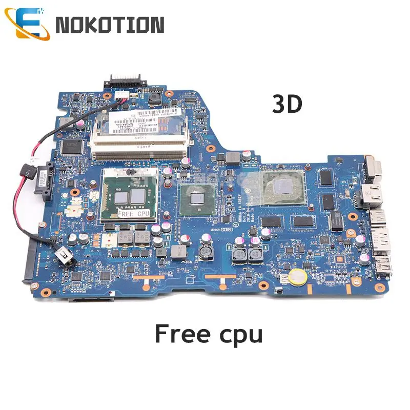 Материнская плата NOKOTION NWQAA LA-6062P для Toshiba satellite A660 A665 материнская ПК 3D K000112450 HM55 DDR3