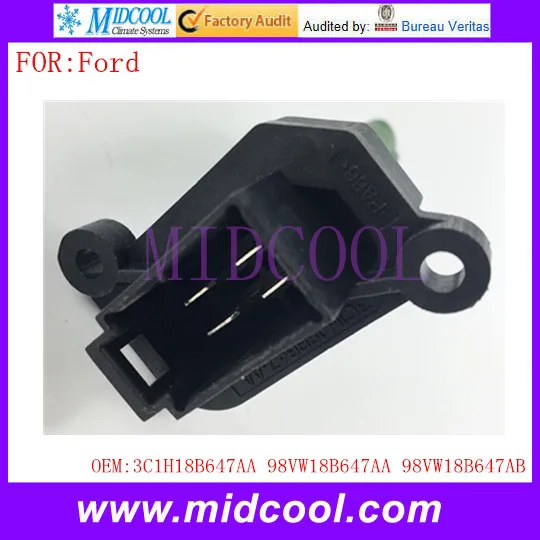 Новый вентилятора отопителя резистор мотора использовать OE NO. 3C1H18B647AA 98VW18B647AA