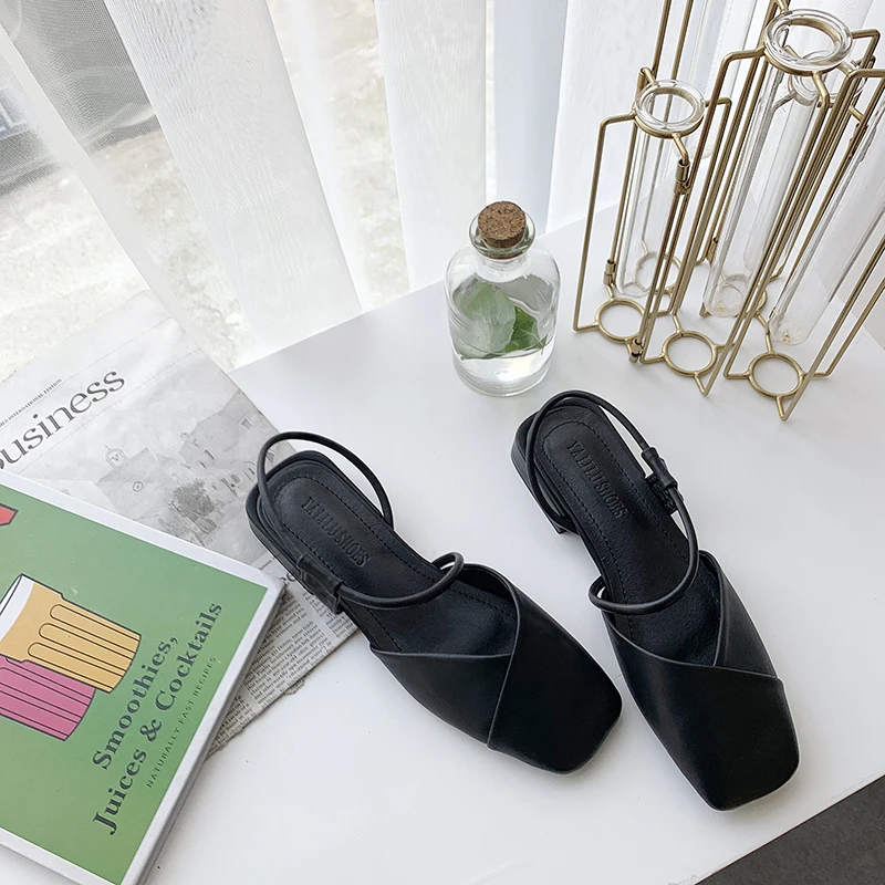 2021 модные новые женские пикантные туфли-лодочки с квадратным носком и ремешком