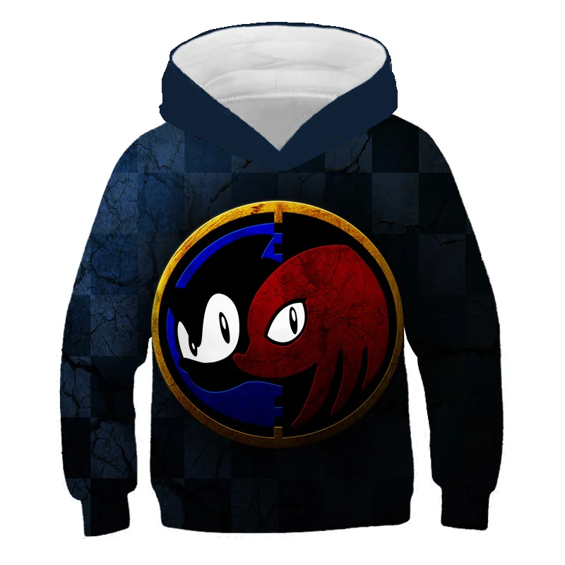 2020 3d толстовки Детские Семейные рубашки Аниме Супер Соник дети Ежик Одежда для