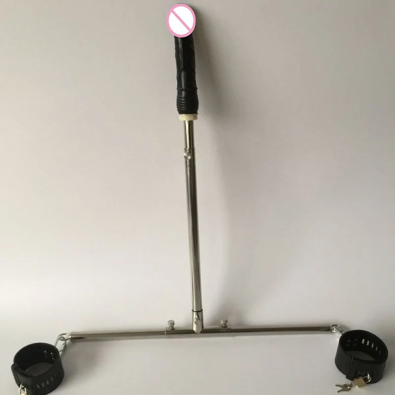 Фаллоимитатор из нержавеющей стали для БДСМ фетиша|Наручники и фиксаторы| |