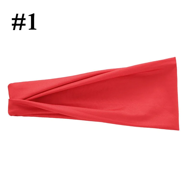 

Knitted High Quality Yoga Hair Bands Sport Elastic Headbands 1PCS Sports Yoga Accessory Dance Biker Wide Headband Stretch Ribbon