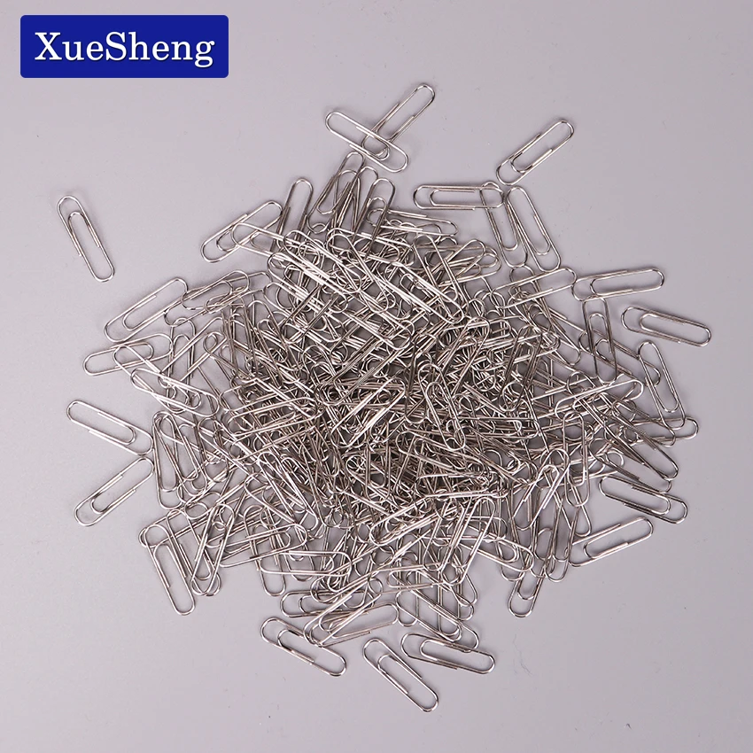 

80PCS Metal Material Classic Paper Clips Silver Color Funny Kawaii Bookmark Office Shool Stationery Marking Clip 28mm
