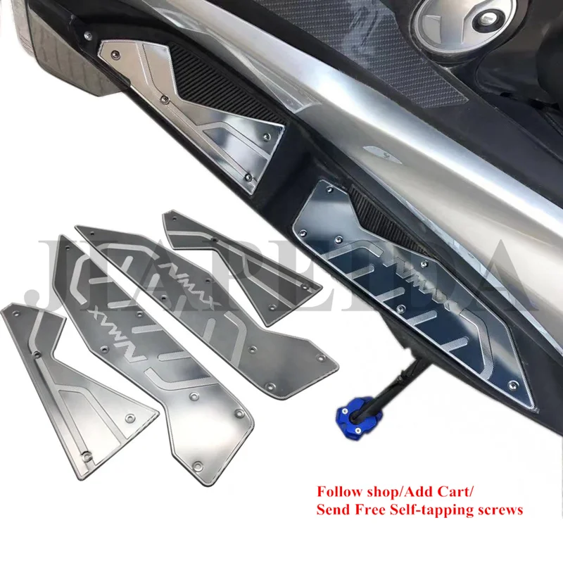 titanium grey Модифицированная мотоциклетная подножка nmax, подножка для ног, подножка для yamaha nmax155 nmax - Цвет: titanium grey