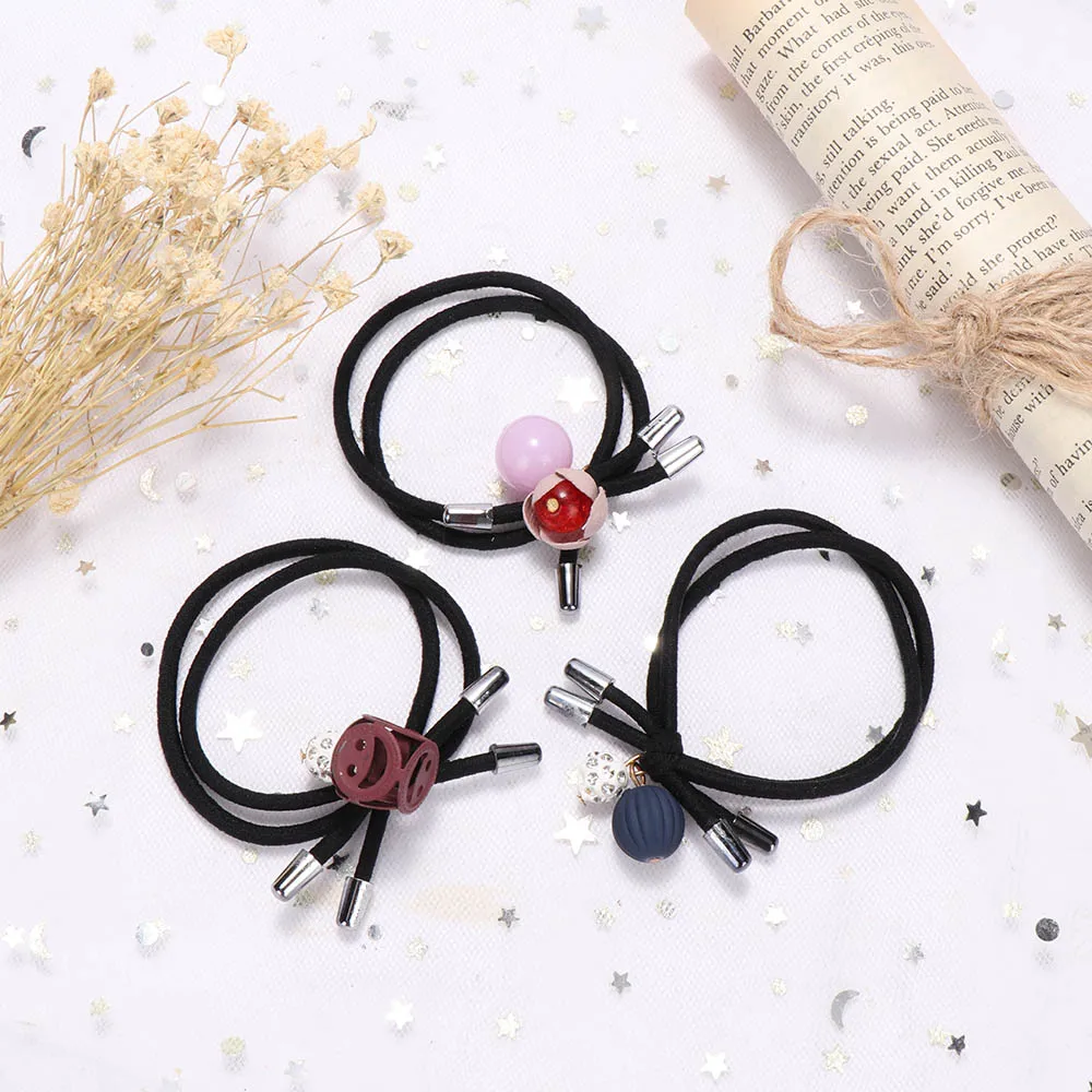 6 шт./компл. модная разноцветная эластичная повязка для волос Красивая резинка