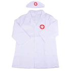 Новинка 2022, детская медсестра, врач, комплект одежды для ролевых игр, пальто на пуговицах с длинным рукавом и шапочкой, тренд 2020