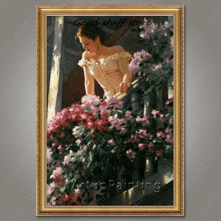 Испанский танцор фламенко картина Латина женщина маслом на холсте Высокое