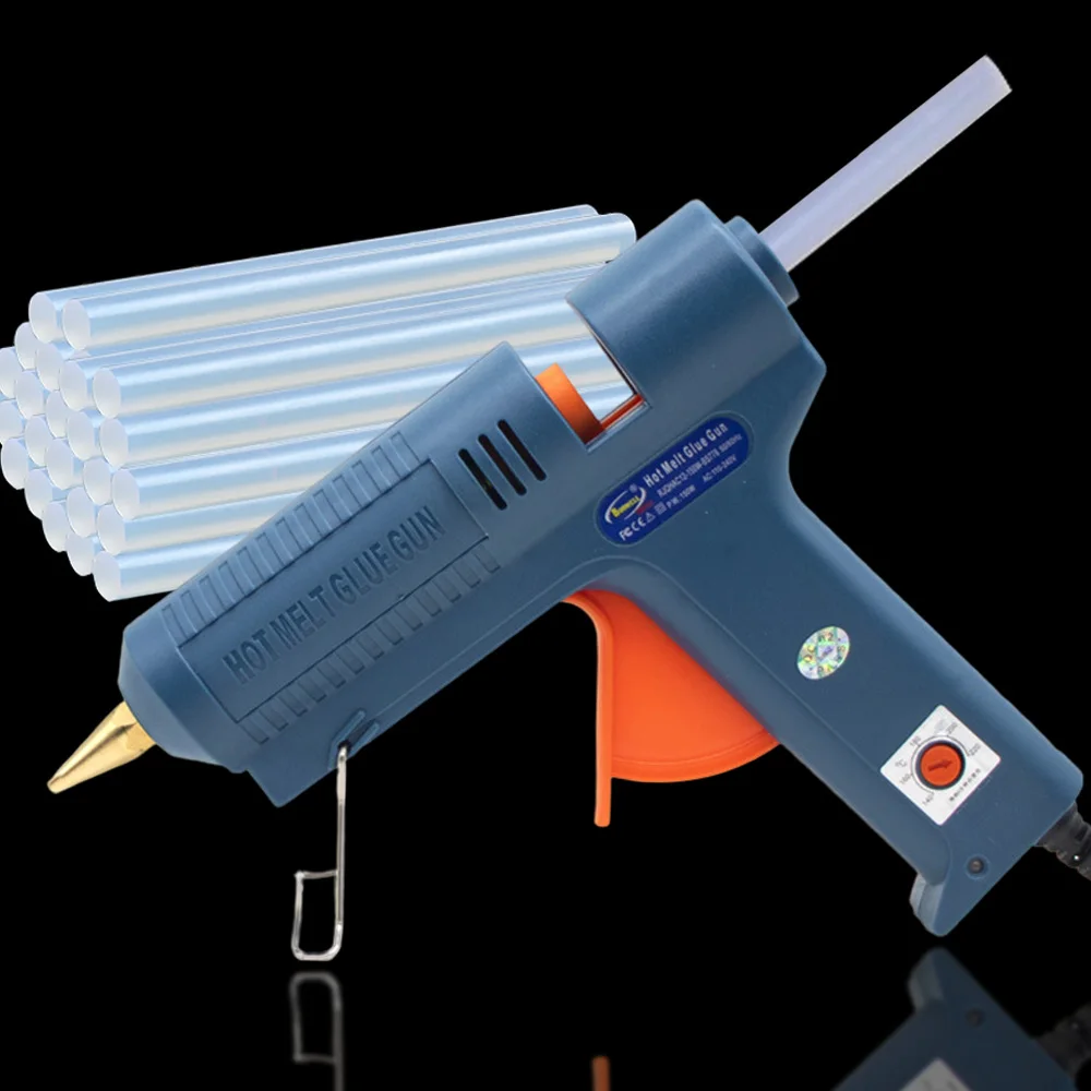 

Non Dripping Hot Glue Gun Temperature for 11mm Glue Sticks 150W 110-220V Repair Brass Melt Adjustable Nozzle Pistola A Colla