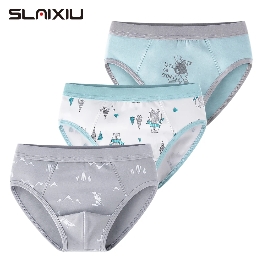 3 шт./Лот хлопковые трусы шорты для мальчиков 2 10 лет|Нижнее белье| |