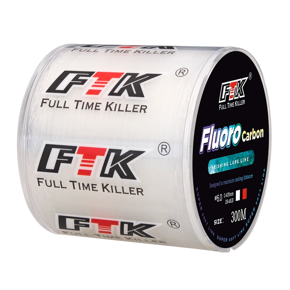 300m 500m Lenza da pesca con rivestimento in fluorocarbonio 4.13LB-34.32LB Linea leader in fibra di carbonio Filo per esche da pesca Linea affondante Giappone