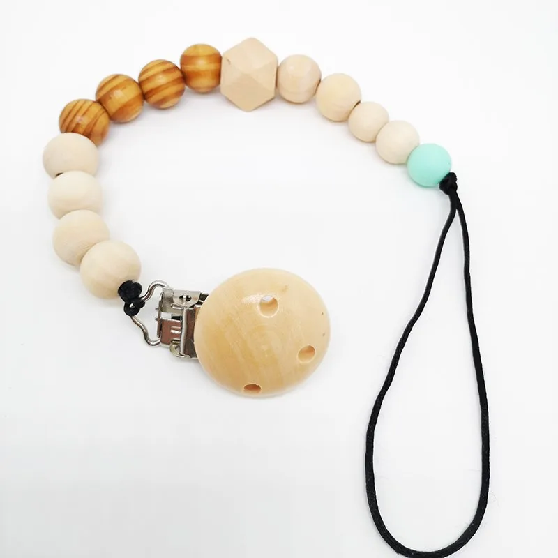 Деревянный Детский держатель для соски персонализированная Соска пустышка с