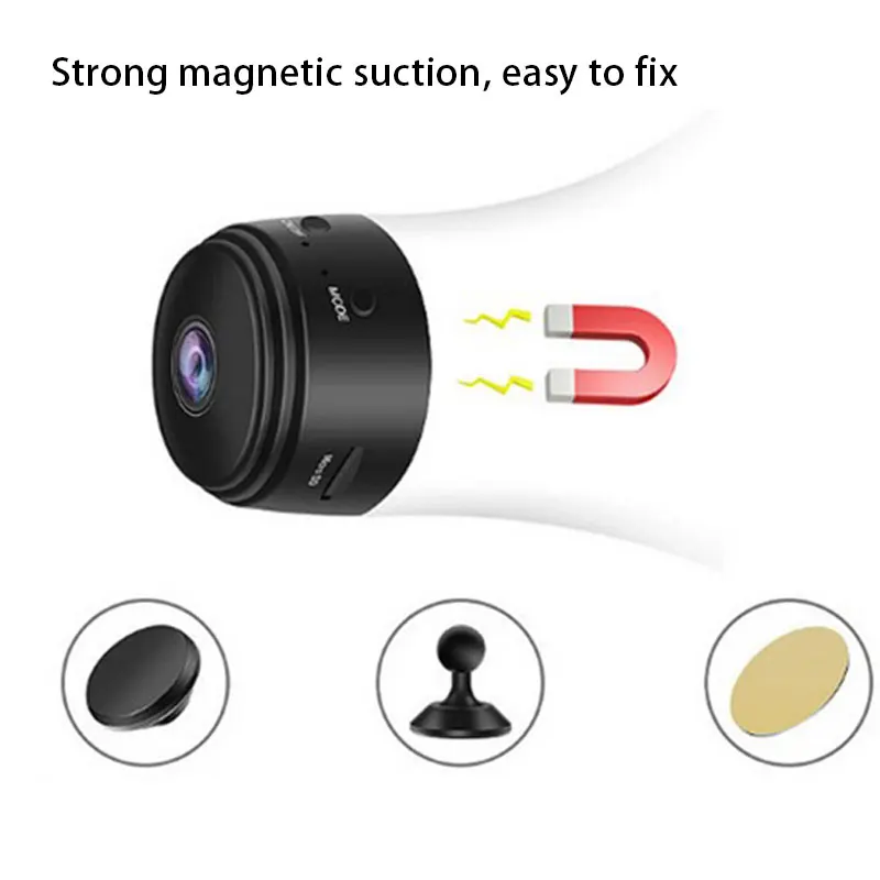 

A9 Wifi 1080P Full HD Night Vision Wireless Network Mini IP Camera DVR Recorder Black/White